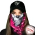 bandana wedkarska sa&co Pink Military Camo Skull